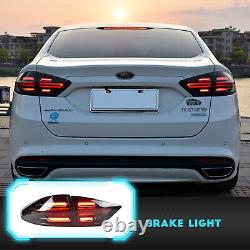 Feux arrière LED pour Ford Fusion Mondeo 2013-2016 Style Porsche fumé foncé 4 pièces