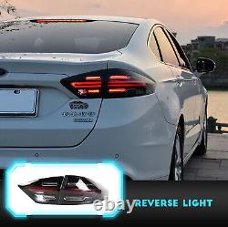 Feux arrière LED pour Ford Fusion Mondeo 2013-2016 Style Porsche fumé foncé 4 pièces