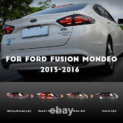 Feux arrière LED pour Ford Fusion Mondeo 2013-2016 Style Porsche fumé foncé 4 pièces