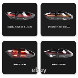 Feux arrière LED pour Ford Fusion Mondeo 2013-2016 Style Porsche fumé foncé 4 pièces