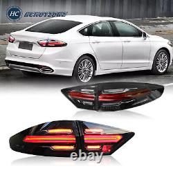 Feux arrière LED pour Ford Fusion Mondeo 2013-2016 Style Porsche fumé foncé 4 pièces