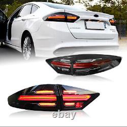 Feux arrière LED pour Ford Fusion Mondeo 2013-2016 Style Porsche fumé foncé 4 pièces