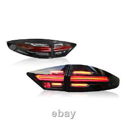 Feux arrière LED pour Ford Fusion Mondeo 2013-2016 Style Porsche fumé foncé 4 pièces