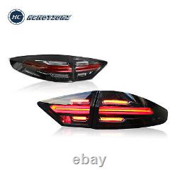 Feux arrière LED pour Ford Fusion Mondeo 2013-2016 Style Porsche fumé foncé 4 pièces