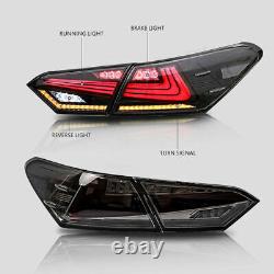 Feux arrière fumés à LED séquentiels pour Toyota Camry 2018 2019, modifier les lampes arrière.