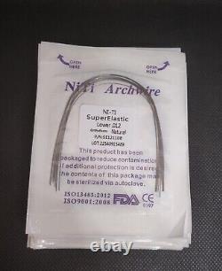 Fil orthodontique super élastique en NiTi en forme d'arc rond Arcos Arch Wires Forme naturelle