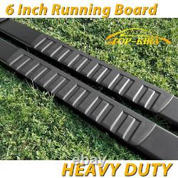 Fit 2015-2021 Ford F150 Super Crew Cab 6 Running Board Nerf Bar Side Step Blk H