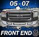 Ford Full 05-07 Front End Conversion S’adapte 99-04 Super Duty Chrome Grille Pare-chocs
