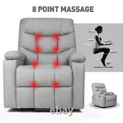 Full Auto Electric Power Lift Massage Heat Incliner Chaise Usb Vibration Control