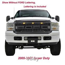 Grille Pour Ford F250 Super Duty F350 2006 2005 2007 Raptor Style Front Bumper Oe