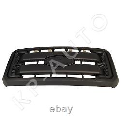 Grille de radiateur avant pour Ford F250 F350 F450 F550 Super Duty 2011-2016 Noir mat