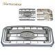 Grille Supérieure Avant Chromée Pour Ford 2011-2016 F250 F350 F450 F550 Super Duty