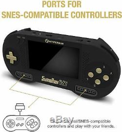 Hyperkin Supaboy Blackgold Console Portable Pour Nintendo Snes / Super Famicom