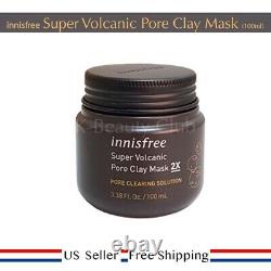Innisfree Super Volcanic Pore Clay Masque 2x 100ml Vendeur Américain