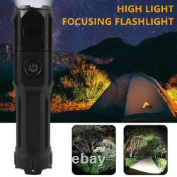 Lampe de poche LED rechargeable 990000LM tactique de police super brillante avec zoom