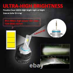 Lasfit 9005 Ampoule De Phare Led High Beam Super Bright White Plug & Play 72w 8000lm