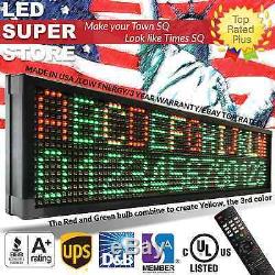 Led Super Magasin 3col / Rgy / Ir 52x19 Programmable Scrolling Cem Affichage Msg Connexion