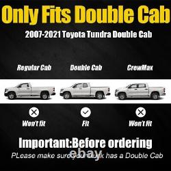 Marchepieds latéraux SuperDrive 6 revêtus de poudre pour Toyota Tundra Double Cab de 07 à 21
