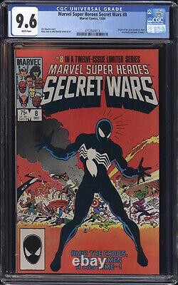 Marvel Super Heroes Secret Wars #8 Cgc 9,6 Origine Spider-man Costume Noir Symbiote