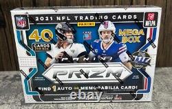 New Seeled 2021 Panini Prizm NFL Football Mega Box 40 Cards Pink Target In Hand