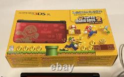 Nintendo 3ds XL Super Mario Bros 2 Gold Edition Limitée En Boîte, Jeux Scellés