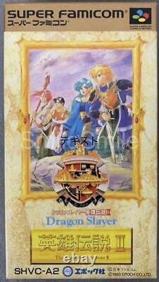 Nintendo Super Famicom Dragon Slayer Heroic Legends Japon