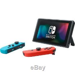 Nintendo Switch Avec Neon Joy-con Et Super Smash Bros Ultimate