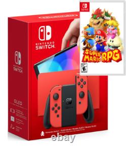 Nintendo Switch Oled Toutes les couleurs Joy-con avec Super Mario RPG NOUVEAU