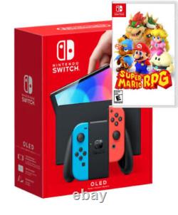 Nintendo Switch Oled Toutes les couleurs Joy-con avec Super Mario RPG NOUVEAU