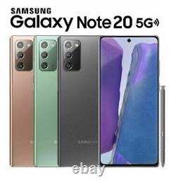 Nouveau Samsung Galaxy Note 20 5g N981u 8+128gb 6.7 Débloqué At&t T-mobile Verizon