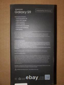 Nouveau Samsung Galaxy S9 Sm-g960 64 Go Noir (factory Unlocked) Version Américaine