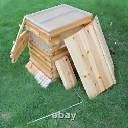 Nouveau Super Beekeekeeping Brood House Box Pour 7 Auto Honey Bee Hive Frames