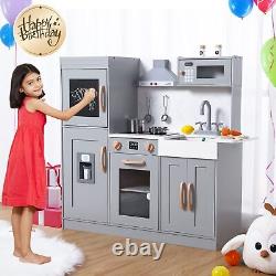 Nouveaux ensembles de cuisine de jeu de rôle pour enfants en bois, super grands, cadeaux de jouets de jeu de cuisine.