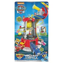 Paw Patrol Puissant Pups Super Paws Lookout Tower Kids Toy Playset Light & Sons