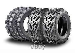 Pneus MCKINLEY UTV ATV 27X9-14 et 27X11-14 6 plis Ensemble complet Super Mud Offroad