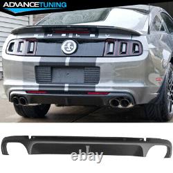 Pour 13 14 Ford Mustang Shelby Gt500 Super Snake Rear Bumper Diffuseur Lip Pp