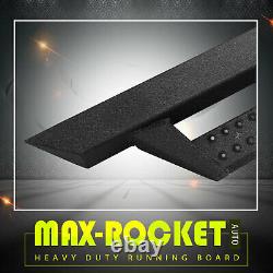 Pour 2015-2022 Ford F-150 Super Crew Cab Running Board Nerf Bar Side Step Bz Blk