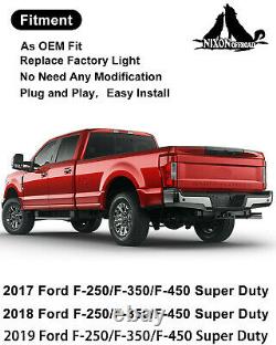 Pour 2017-2019 Ford F-series Super Duty Led Tail Lights Sequential Turn Signal