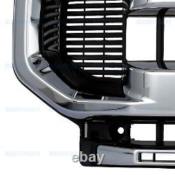 Pour 2020-2022 Ford F250 F350 F450 Super Duty Grille Avant Chrome LC3Z-8200-BA