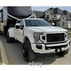 Pour 2020-2022 Ford F250 F350 F-450 Super Duty Pare-chocs avant Grille Oxford Blanc