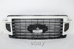 Pour 2020-2022 Ford F250 F350 F-450 Super Duty Pare-chocs avant Grille Oxford Blanc