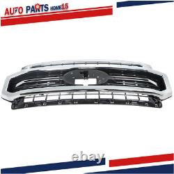 Pour Ford F-250 F-350 Super Duty 2020-2022 Grille de pare-chocs avant supérieur chromé.