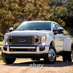 Pour Ford Super Duty F-250 F-350 F-450 2020-22 Grille de remorquage double flux d'air élevé