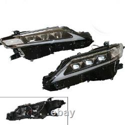 Pour Toyota Camry 2018-2021 Phares Led Drl Turn Signal Avant Lampe Assemblage 2x