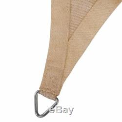 Qozy Super Extra Heavy Duty Sun Voile D'ombrage Triangle Rectangle 320gsm Place Sable