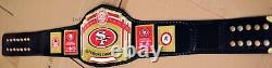 San Francisco 49ers SF Ceinture de Réplique du Titre de Championnat du Super Bowl en Cuir
