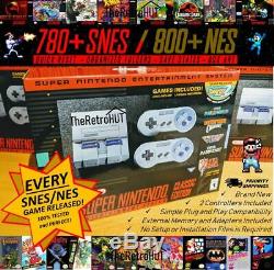 Snes 1580+ Games (tout Nes Et Snes Sortie) Modded Mini Classique Super Nintendo