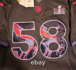 Super Bowl LVIII 58 Maillot Anthracite Nike Limited Anthracite SUPERBOWL Large LG