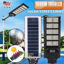 Super Bright 990000000lm 1000w Solar Street Light Motion Dusk-to-dawn Lampe De Route
