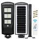 Super Bright Commercial Solar Street Light Dusk To Dawn Road Lampe + Pole + Remote